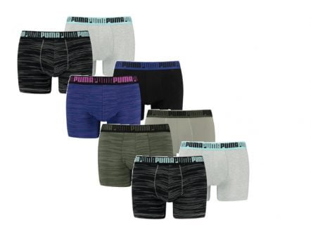 8er Pack Puma Boxer Spacedye Stripe