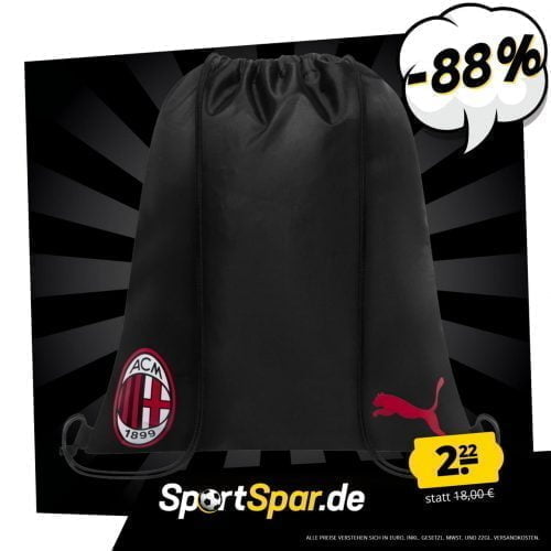 AC Mailand PUMA Gym Bag Fan Turnbeutel für 2,22 € zzgl. 3,95 € Versand