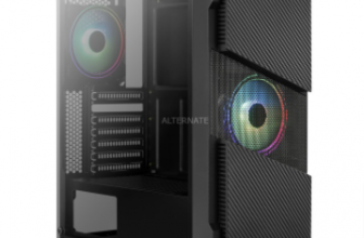 Aerocool Menace Saturn RGB Tower Gehaeuse schwarz Tempered Glass