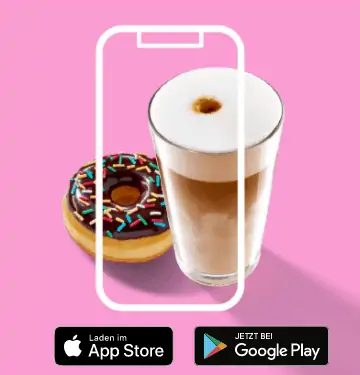 Gratis Kaffee 🍩  in der Dunkin‘ Donuts App