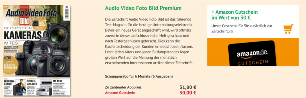 Audio Video Foto Bild Premium Mit Amazon Gutschein Kiosk News