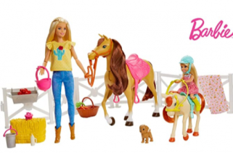 Barbie FXH15 Reitspass Spielset mit Barbie blond Chelsea Pferd und Pony Puppen Spielzeug ab 3 Jahren Amazon de Spielzeug