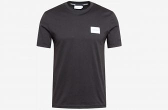 Calvin Klein T Shirt Turn Up Logo in Regular Fit 2