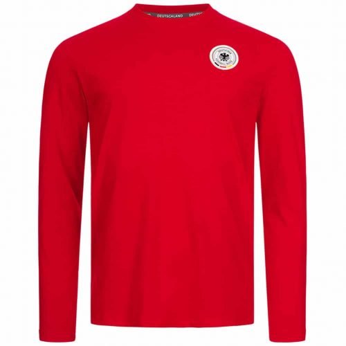 DFB Deutschland Fanatics Herren Longsleeve in Rot (Gr. S bis 3XL) für 8,88 € zzgl. 3,95 € Versand