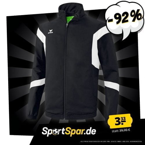 Erima Classic Team Präsentationsjacke (Gr. 128 bis 152) für 3,33 € zzgl. 3,95 € Versand
