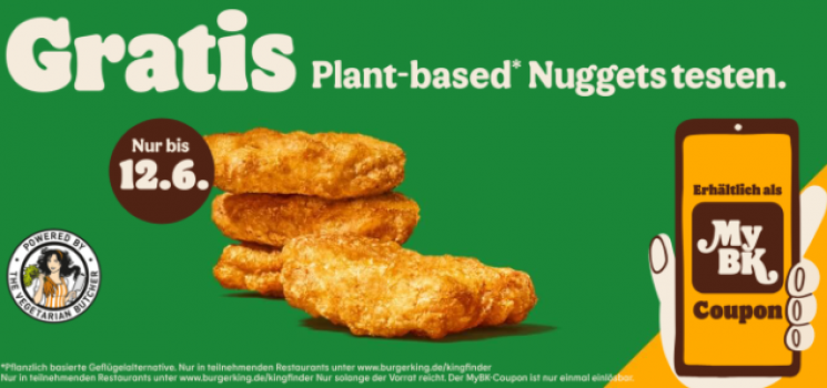 Gratis Plant based Nuggets Burger King®