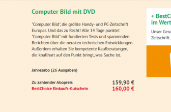 Jahresabo 26 Ausgaben Computer Bild mit DVD e1624293748614