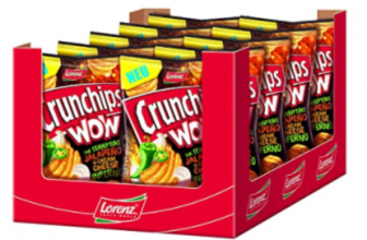 Lorenz Snack World Crunchips WOW Jalapeno Cream Cheese 10er Pack 10 x 110 g Amazon de Lebensmittel Getraenke