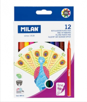 MILAN Box mit 12 Fineliner 06F12 Amazon de Buerobedarf Schreibwaren