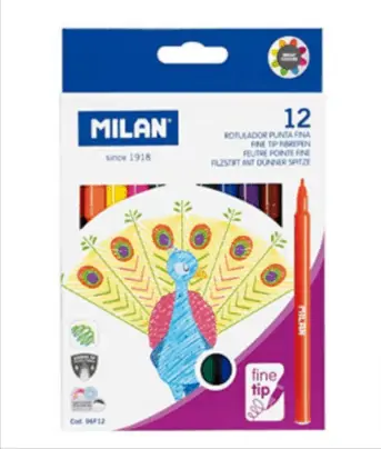 MILAN Box mit 12 Fineliner (06F12) für 1,62€ (Prime)