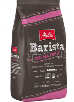 Melitta Barista Crema Forte Ganze Kaffeebohnen Staerke 4 1kg   Amazon.de  Lebensmittel Getraenke