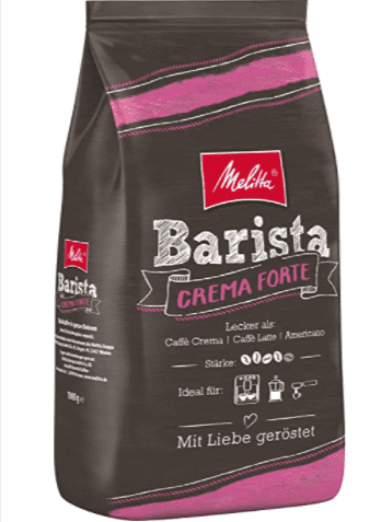 Melitta Barista Crema Forte Ganze Kaffeebohnen Staerke 4 1Kg Amazon.de Lebensmittel Getraenke