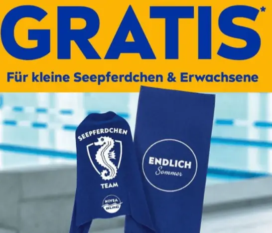 Gratis: Nivea Badetuch oder Helden-Cape ab 9€ MBW bei Nivea