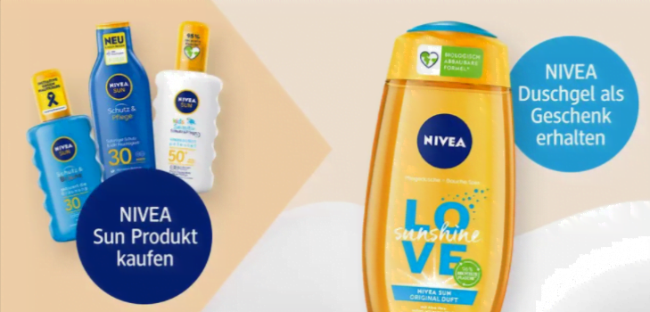 NIVEA SUN Produkte kaufen NIVEA Dusche gratis dm de