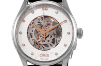 Oris Artelier Automatic Diamond Silver Skeleton Dial Ladies Watch 01 560 7724 4031 07 5 17 64FC 01 560 7724 4031 07 5 17 64FC Oris Artelier Jomashop