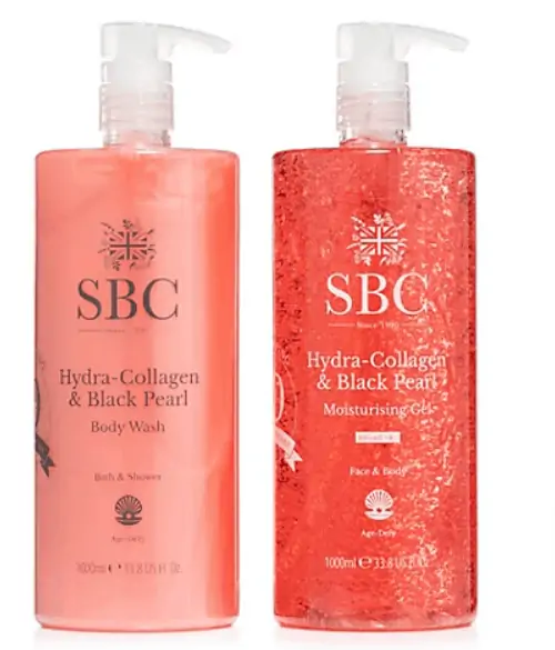 SBC Hydra Collagen & Black Pearl Moisturizing Gel & Duschgel Set 2x 1.000ml für 29,99 € inkl. Versand