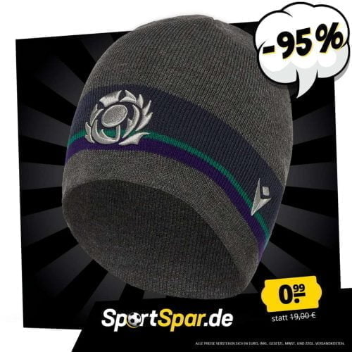 Schottland SRU macron Fan Beanie Mütze für 0,99 € zzgl. 3,95  Versand