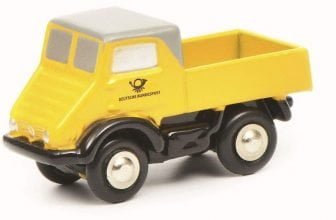 Schuco Mercedes Benz Unimog 401 Deutsche Bundespost Modellauto e1622965267406