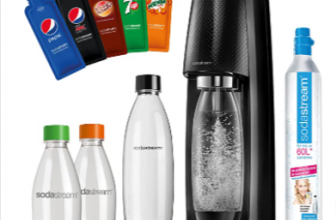 SodaStream Easy Wassersprudler Set Vorteilspack PEPSI mit CO2 Zylinder 2x 1 L PET Flasche 2x 0 5 L PET Flasche 5x Pepsi Sirupproben schwarz Amazon de Kueche Haushalt Wohnen