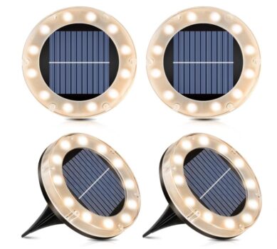 Solar-Bodenleuchte-Warmweiß-12-LEDs-Solarleuchten-für-Außen-4-Stück-Led-Solar-Gartenleuchten-IP65-Wasserdicht-Bodenleuchte-Solarleuchten-