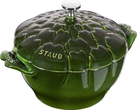 Staub Cocotte Artischocke Braeter 22 cm basilikumgruen e1623927330780