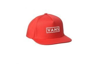 Vans Unisex Easy Box Snapback Cap mi Verschluss in rot