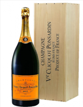 Veuve Clicquot Brut Yellow Label Mathusalem in Holzkiste 1 x 6 l Amazon de Bier Wein Spirituosen