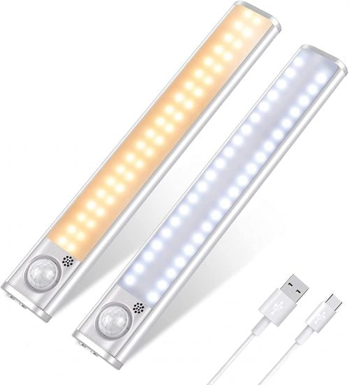 ceshu LED-Schrankleuchten mit Bewegungssensor 2er-Pack für 13,49 € inkl. Prime-Versand (statt 26,99 €)