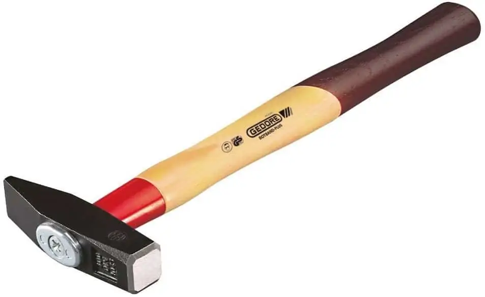 GEDORE Schlosserhammer, 300 Gramm, ROTBAND-PLUS Stielbefestigung, Hickoryholz, Geschmiedeter Hammerkopf für 12,67€ [Prime] statt 16,42€