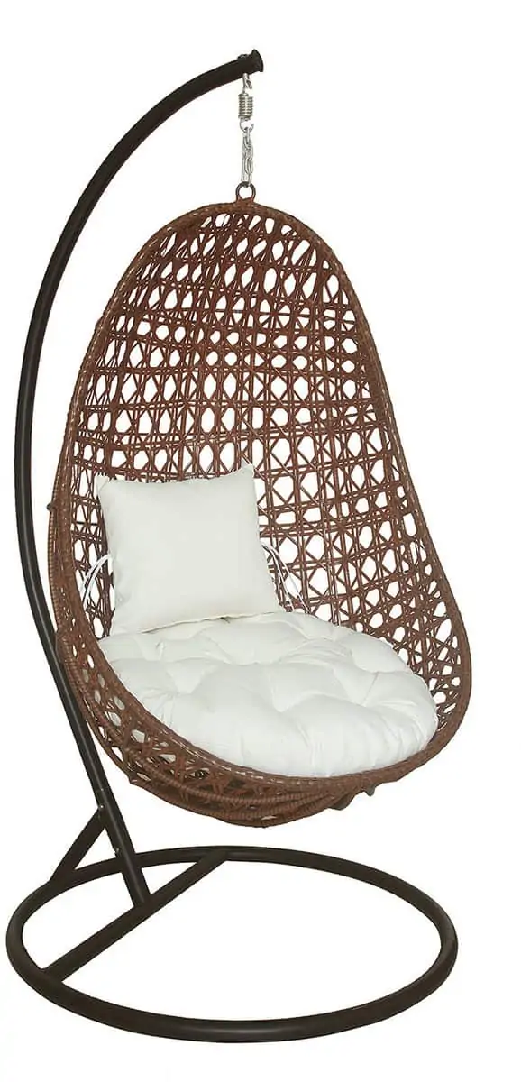 Home Deluxe Nido Polyrattan Hängesessel aus wetterfestem Polyrattan  (120 kg Tragfähigkeit)  für 229,99€ inkl. Versand statt 306,99€