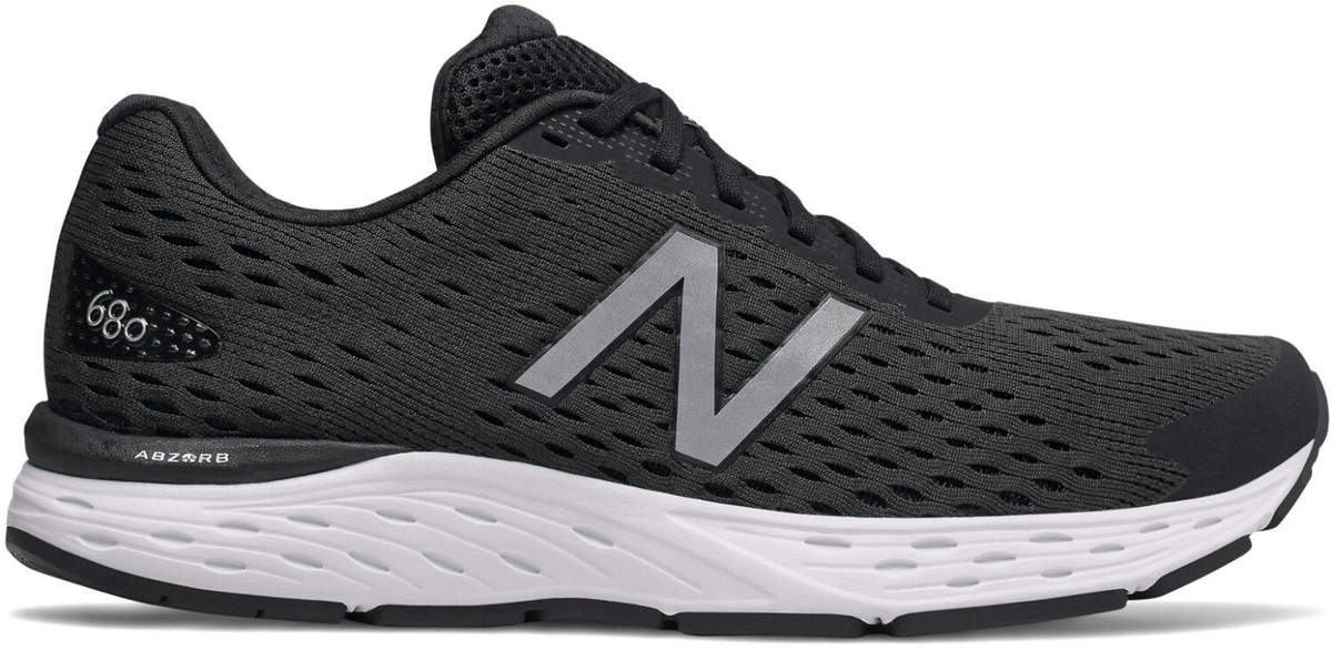 New Balance 680V6 Black Silver Metallic White