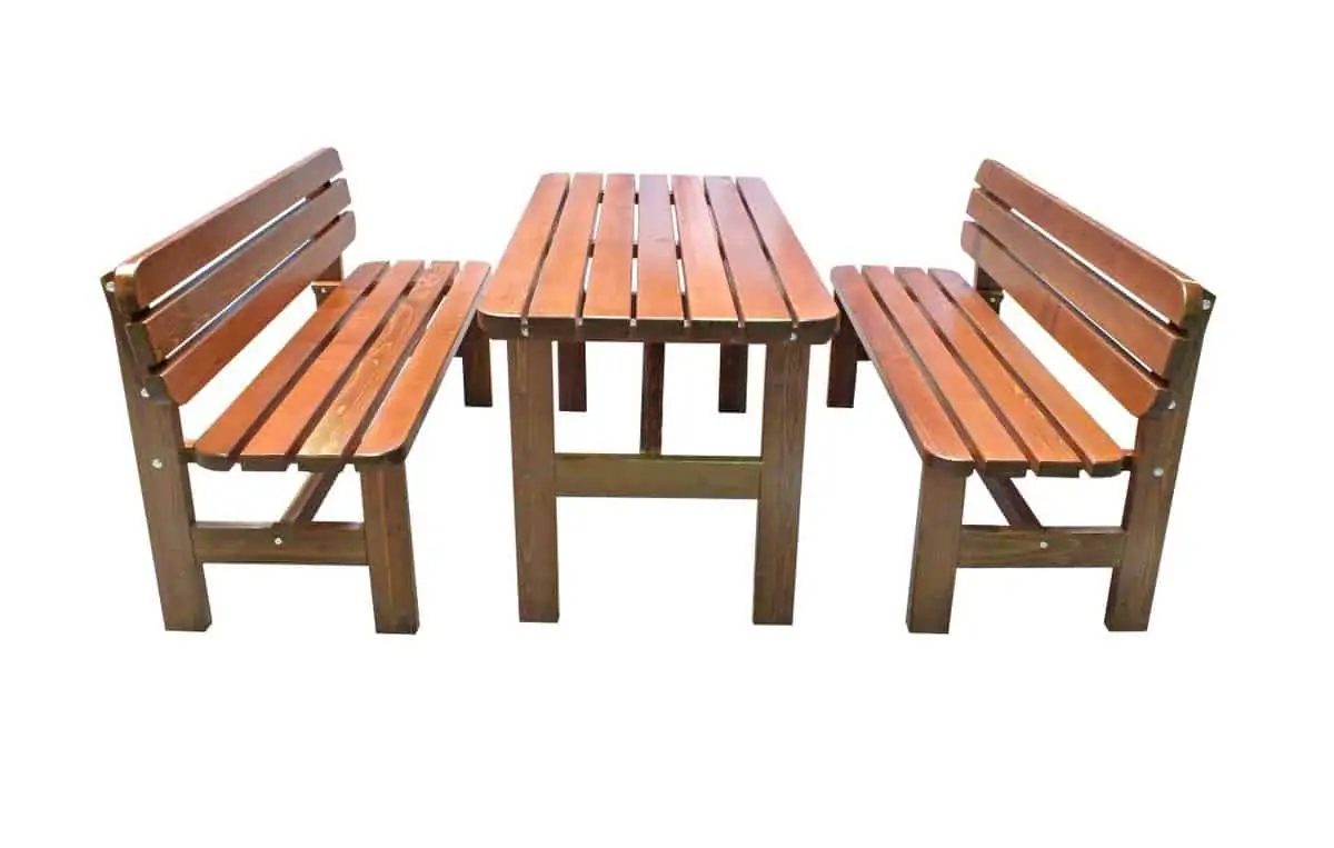 Massivholzgarnitur dunkelbraun für 222€ [Abholung] statt 299€