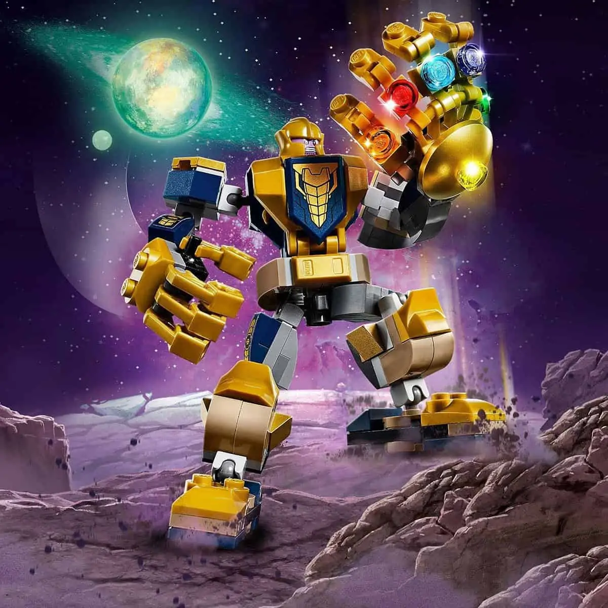 LEGO Marvel Avengers – Thanos Mech (76141) für 7,22€ [Prime] statt 13,98€