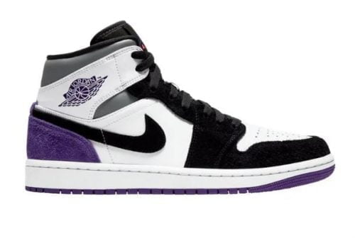 Air Jordan 1 Mid PURPLE HEEL Sneaker