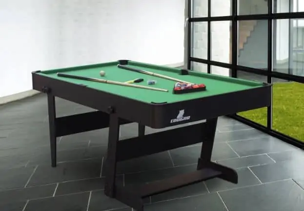 Cougar „Hustle XL“ Billardtisch (Maße: B: 910 mm x H: 800 mm x T/L: 1.830 mm) für 209,89 € inkl. Versand statt 292,83 €