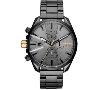 Diesel Herren Chronograph Quarz Uhr mit Edelstahl Armband