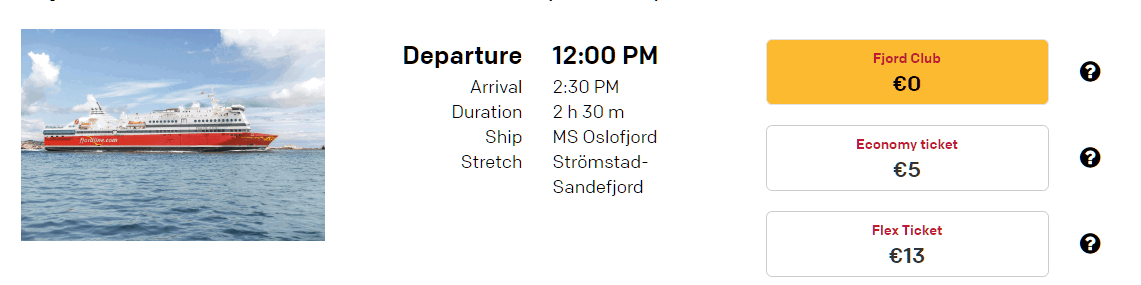 Fjord Line Booking