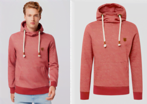 JACK JONES Sweatshirt TOM in rotmeliert ABOUT YOU