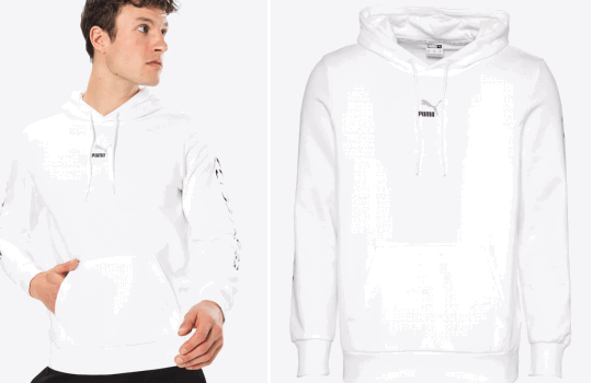 PUMA Sweatshirt Elevate in grau schwarz weiss ABOUT YOU