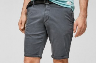 Q S designed by Shorts Regular Fit Bermuda mit Gürtel 1 tlg Garment Dye online kaufen OTTO