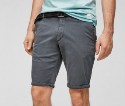 Q S designed by Shorts Regular Fit Bermuda mit Gürtel 1 tlg Garment Dye online kaufen OTTO