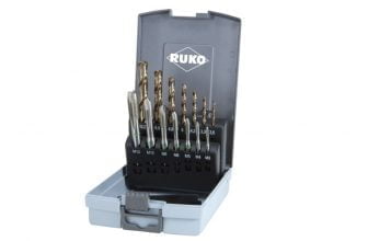 RUKO 14 teiliger Maschinengewindebohrer Satz HSS Co 5 Form B