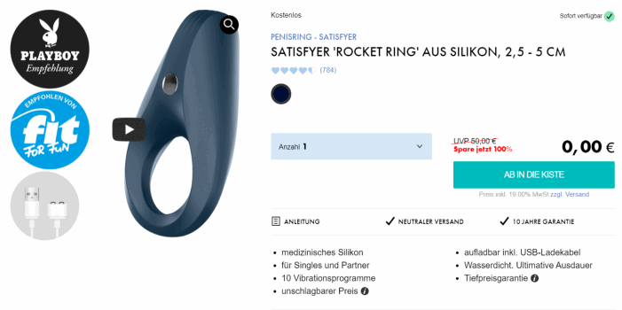 Satisyer Rocket Ring Penisring e1645521862265