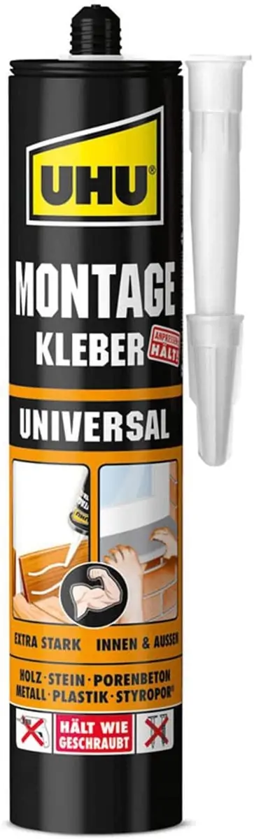 UHU 47805 Universal Montagekleber Kartusche 440 g für 5,99 € inkl. Prime-Versand (statt 8,25 €)
