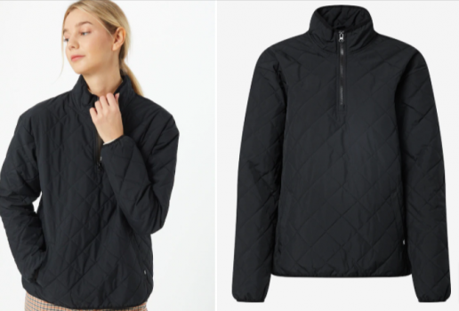 VANS QUILTED V MOCK ANORAK in schwarz ABOUT YOU