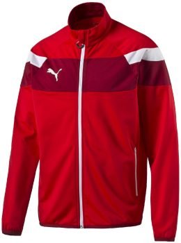 puma football spirit ii poly training jacket 654658 red white