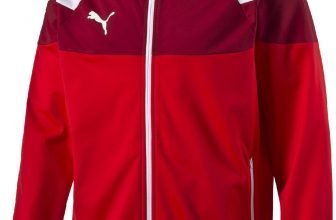 puma football spirit ii poly training jacket 654658 red white