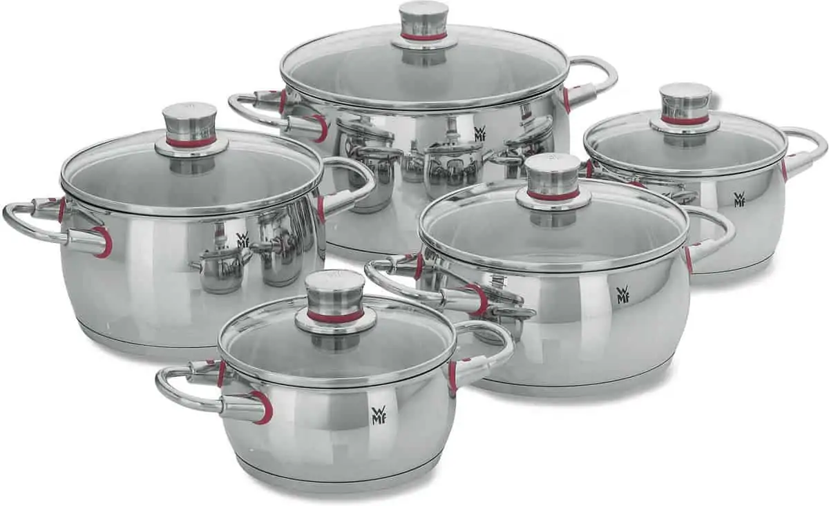 WMF Quality One Topfset mit Glasdeckel (5-tlg./induktionsgeeignet) für 179,99€ inkl. Versand statt 219,95€