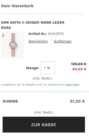 Skagen Rosa Angebot