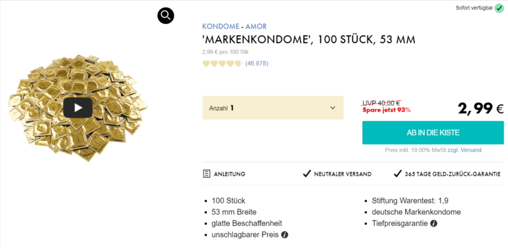 100 Markenkondome